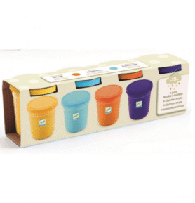 DJECO Barevná modelína - 4 přírodní barvy