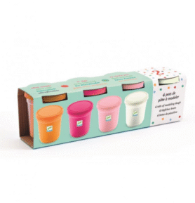 DJECO Barevná modelína, 4 pastelové barvy