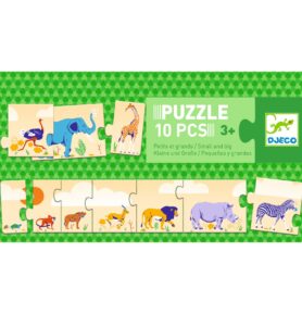 DJECO Dlouhé puzzle od největšího - 10 pcs