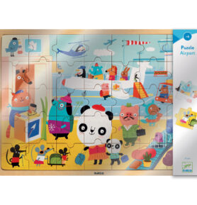 DJECO Dřevěné puzzle Letiště - 35 pcs