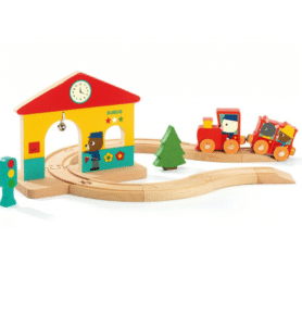DJECO Dřevěný set Železnice