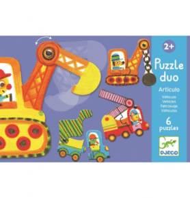 DJECO Duo puzzle Autíčka v pohybu