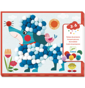 DJECO Koláže s bambulkami Psí dovádění