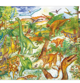 DJECO Obrázkové puzzle Dinosauři - 100 pcs