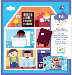 DJECO Přemístitelné samolepky pro nejmenší Domov