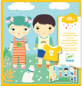 DJECO Přemístitelné samolepky pro nejmenší Oblečení