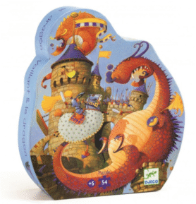 DJECO Puzzle Dračí bitva - 54 pcs