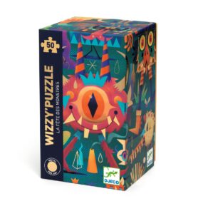 DJECO Puzzle metalické Monster party - 50 pcs