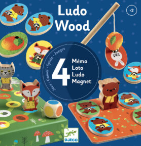 DJECO Sada 4 her Ludo Wood