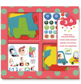 DJECO Samolepkový set roztomilá autíčka