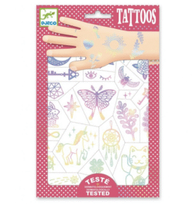 DJECO Tetování Duhový šťastný svět