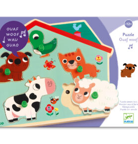 DJECO Vkládací puzzle Domací zvířátka