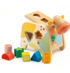 DJECO Vkládání tvarů Kravička