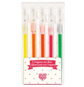 DJECO Voskové pastelky neonové 5 ks