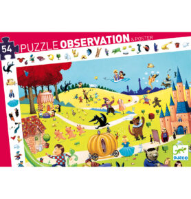 DJECO Vyhledávací puzzle Pohádky - 54 pcs