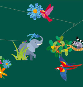 DJECO Závěs Svět jungle