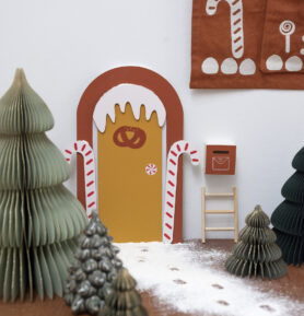 FABELAB Dvěře pro skřítka - gingerbread