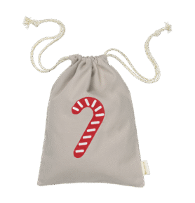 FABELAB Vánoční dárkový sáček - candycane
