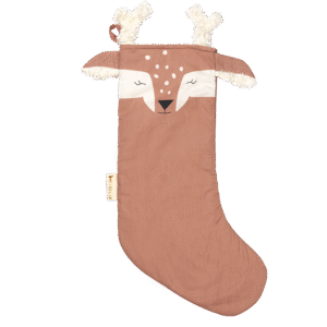FABELAB Vánoční ponožka Deer - old rose