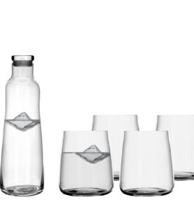 Lyngby Glas Karafa na vodu a 4 sklenice Zero