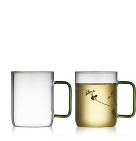 Lyngby Glas Skleněný hrnek Torino 40 cl (2 ks) Green