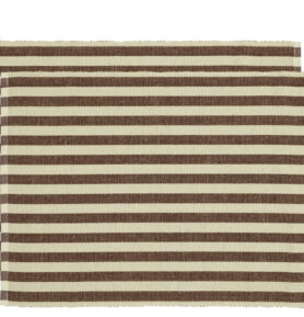 Södahl Prostírání 33x48 2ks Statement Stripe Coffee Brown