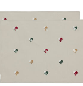 Södahl Prostírání 33x48 2ks Christmas Hearts Embroidery Red