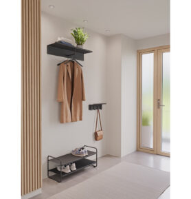 Zone Denmark Kovová lavice na boty A-Shoe Black