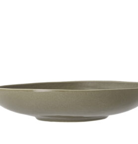 Villa Collection Kameninová salátová mísa Shoku Warm Brown 28 cm