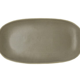 Villa Collection Kameninová servírovací tác Shoku Warm Brown 34x18 cm