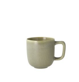 Villa Collection Kameninový hrnek s ouškem Shoku Pure Green 23 cl