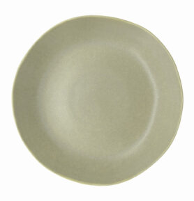 Villa Collection Kameninový mělký talíř Shoku Pure Green 20 cm