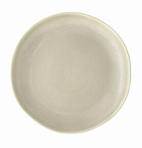 Villa Collection Kameninový mělký talíř Shoku Soft Beige 20 cm