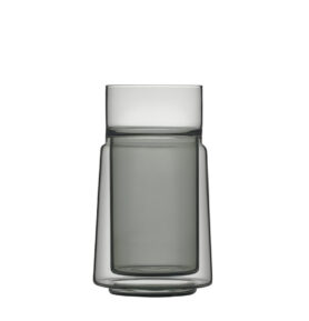 Jacob Jensen Dvoustěnná sklenice na latté Black 33 cl