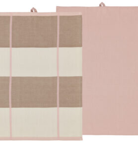 Södahl Kuchyňská utěrka 50x70 Blocks (sada 2 ks) Rose