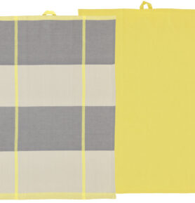 Södahl Kuchyňská utěrka 50x70 Blocks (sada 2 ks) Yellow