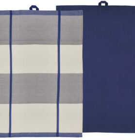 Södahl Kuchyňská utěrka 50x70 Blocks (sada 2 ks) Royal Blue
