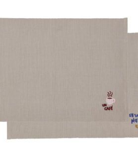 Södahl Bavlněné prostírání (sada 2 ks) 33x48 Coffee Brown