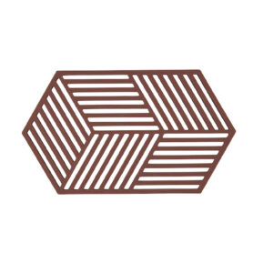 Zone Denmark Silikonová podložka pod horké Hexagon Burgundy
