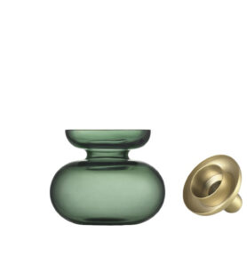 Zone Denmark Skleněná váza/Svícen Inu Moss Green/Brass