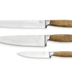 Holm Set nožů 3ks Nerez/Akáciové dřevo
