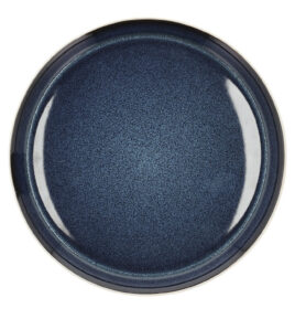 Bitz Kameninový mělký talíř 27 cm White/Dark Blue