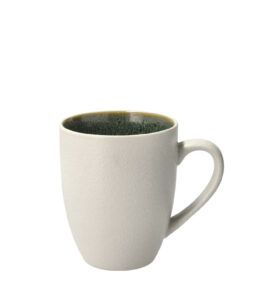 Bitz Kameninový hrnek s ouškem 30 cl White/Green