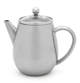 Bredemeijer Dvoustěnná konvička na čaj Duet Eva 0,5l stříbrná