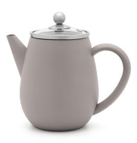 Bredemeijer Dvoustěnná konvička na čaj Duet Eva 0,5l šedá