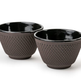 Bredemeijer Litinové hrnky na čaj Xilin Aubergine  (sada 2 ks)